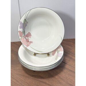 Noritake New Decade Cafe Du Soir Soup Cereal Bowls Set Of 4 Porcelain Vintage 19